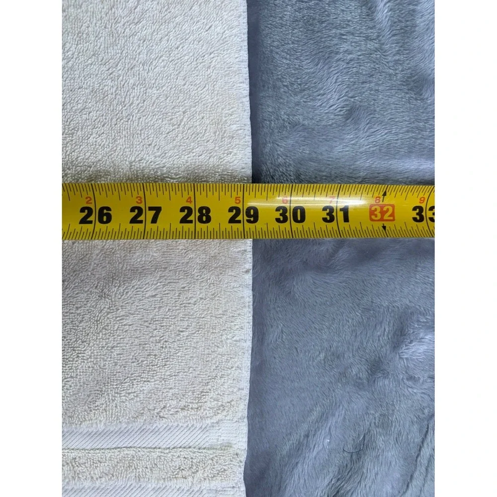 Ralph Lauren Cotton Bath Towel 32 X 53 in Ivory Cream